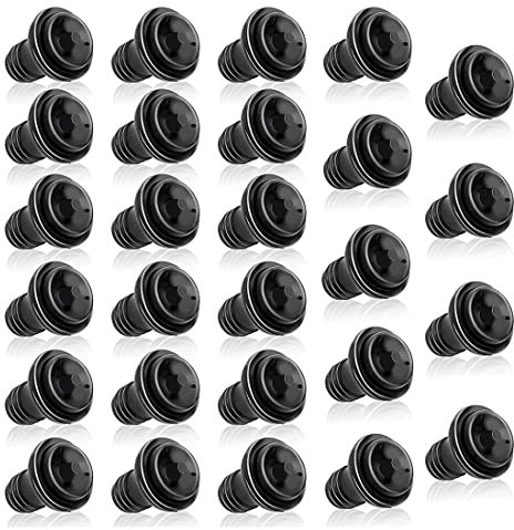 Yuemsh 27 StüCke Weinstopfen WiederverschließBare Weinpumpe Vakuum Weinstopfen Wiederverwendbare Weinretter Vakuumstopfen Weinretter