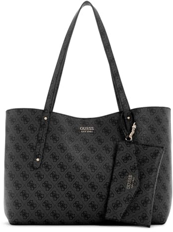 GUESS Brenton Tote Coal Logo