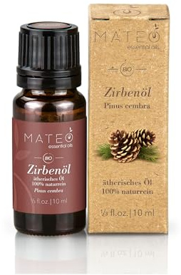 MateoEssentialOils – Olio essenziale naturale di Pino Silvestre (Pinus sylvestris) – profumo legnoso e fresco – Adatto per diffusori, aromaterapia,profumazione degli ambienti,sauna e massaggi – 10 ml.