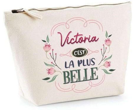 Trousse Victoria la Plus Belle | Pochette Maquillage Make-up Toilette Cadeau Fête des Mères Anniversaire Soeur Noël Tata Marraine