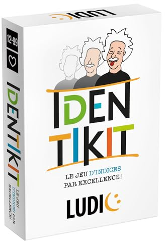 Ludic - Identikit- Le Jeu D’Indices par Excellence ! | Jeu De Société pour Adultes Et Enfants Dès 12 Ans, Jeux de Cartes pour Toute La Famille, Idée Cadeau Garçon Fille, Cadeau Enfant