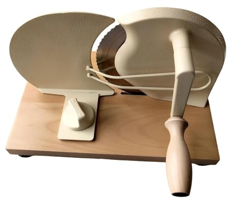 MagiDeal Manual Bread Slicer Machine Adjustable Thickness Bread Cutter Even Cutting Tool Food Cutter with Hand Crank Baking Accessories for Sourdough Homemade Bread