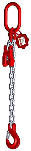 Anschlagkette Güteklasse 8 1-Strang 1,0 m 6 mm mit Verkürzung verzinkt