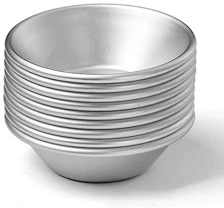 20Pcs Aluminum Egg Tart Molds, Nonstick Aluminum Cake Muffin Pudding Cupcake Cups Round Cookie Tin For Mold DIY Baking Tools For Kitchen For Air Fryer