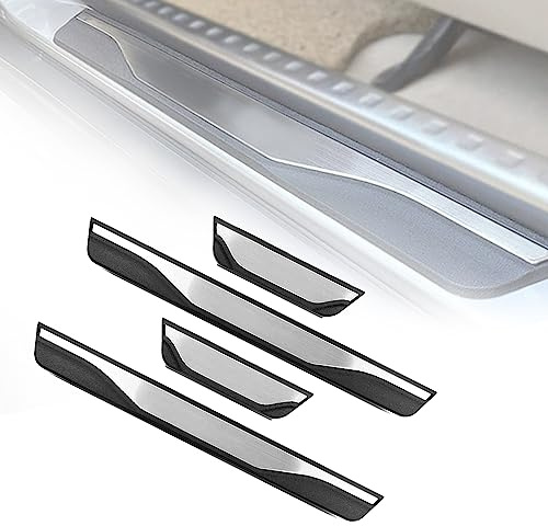 4 Piezas Protectores Umbral Puerta Coche Acero Inoxidable Pegatinas para M-azda CX-30 CX30 2017-2023 Protector Decoración Estribos Antiarañazos Kick Plates Anti-rasguño Auto Accesorios