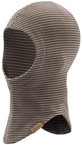 Sterntaler Schalmütze Unisex - Baby und Kinder Mütze aus warmen Microfleece - Winter Balaclava, Schlupfmütze - dunkelgrau, 49