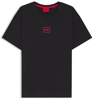 HUGO Laze T-Shirt, Ropa de Estar por casa_Camiseta Hombre, Black1,