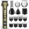 GLAKER Recortadora de Barba Hombre y Máquina de Afeitar 6 en 1 – Kit de Cuidado Masculino con Máquina de Cortar y Afeitadora Eléctrica, Ideal para Barba, Cabello, Nariz, Orejas,Cejas y Cuerpo, Dorado