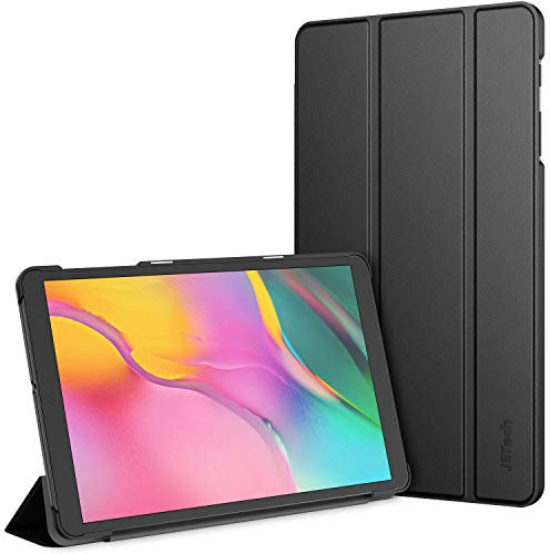 JETech Hülle für Samsung Galaxy Tab A 10,1 2019 (SM-T510/T515), Dünn Ständer Harter Rücken Abdeckung Schutzhülle (Schwarz)