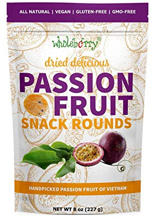 Naturally Delicious Dried Passion Fruit Maracuja 8-oz Bags, No Added Chemicals, No Added Colorings, No Preservatives, Made in Vietnam from fully mature fruits (8 oz)…