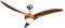 Klarstein Monteverde Deckenventilator, 2-in-1: Ventilator & Deckenlampe, Durchmesser: 52 (132 cm), 3 Kunststoffflügel, Luftdurchsatz: 8.376 m³/h, Deckenlampe, Timer, Nussbaum