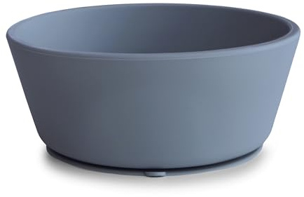 Mushie Silicone Suction Bowl, Non-Slip Suction Bowl for Babies & Toddlers, Material: Food Grade Silicone, Dishwasher & Microwave Safe (Tradewinds)