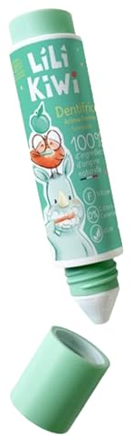 Lilikiwi Kids Toothpaste – 100% Natural, Fluoride 1000ppm, Low Abrasion, Petroleum-Free – Strengthens Enamel, Prevents Cavities & Fights Plaque, Fresh Breath – Mint-Coconut Flavour, Ages 3-12, 30ml