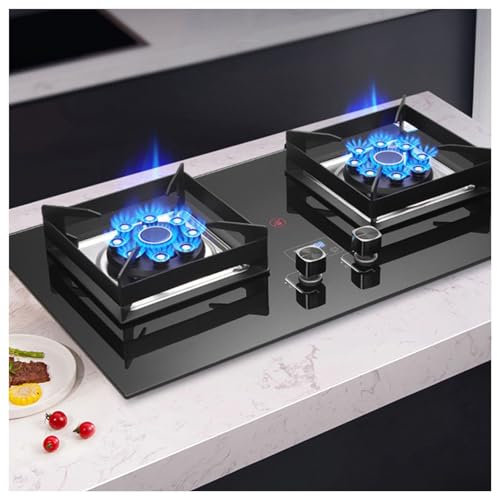 Cuisinière À Gaz Cuisinière À Gaz Intégrée De 75 Cm Avec 2 Brûleurs, Minuterie De 180 Minutes (des Deux Côtés Indépendants), Dispositif De Protection Contre Les Extinctions Accidentelles 5,2 KW (Size