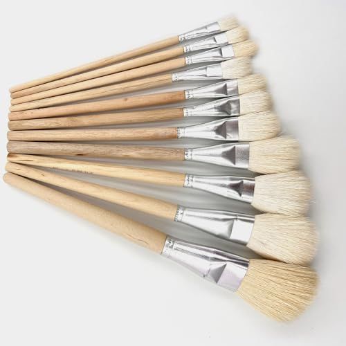 Pinsel Set Paint Brush Set - 11 Premium Pinselset, Geeignet als Acryl Pinsel, Aquarellpinsel, Ölpinsel, Gouache Vielseitiges Pinselset Acrylfarben für DIY Basteln, Kunstmalerei und Handwerk