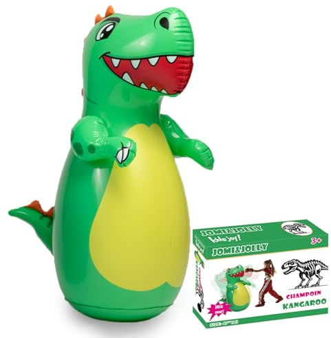 Inflatable Punching Bag for Kids - Durable Bop Bag with Instant Rebound, Dinosaur Toys for Ages 3-7, Great for Boys and Girls (47 Tall)