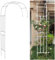 Arco de Medio jardín Arco de Rosas Cenador de jardín de Metal Enrejado de jardín de Medio Lado Arcos de Soporte para Varias Plantas trepadoras Rosas Enredaderas Arco de jardín para balcón Cé