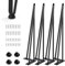 4 Stück Haarnadel Tischbeine Hairpin Legs, 3 Stange Haarnadel Füße, Metall Möbelfüße Mit Bodenschoner, 40cm/16'' Höhe für Couchtische, DIY Black Hairpin Couchtisch Beine für Schreibtisch Esstischbeine