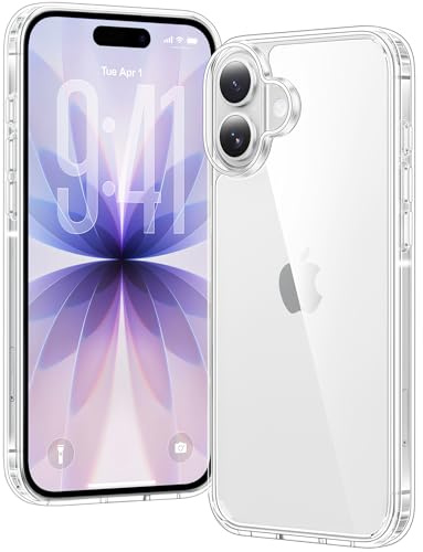Voyahülle Clear Case for iPhone 17, Ultra Thin, Shockproof TPU Cover, Anti-Yellowing, Crystal Clear, Phone Case for Apple iPhone 17 - Clear