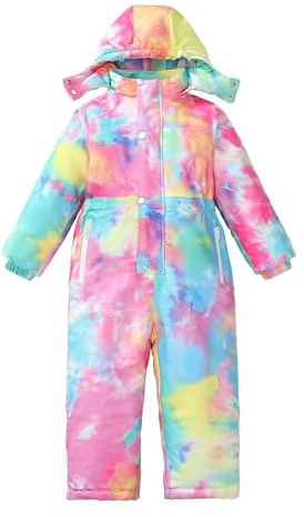 Combinaison de Ski Enfants Garçons Fille Combinaison Ski ado Ensembles de Neige Doudoune à Capuche Salopettes Imperméable Vetement Ski Enfant Veste en Duvet Hiver Chaud Tenue Plein pour 4-12 Ans z22