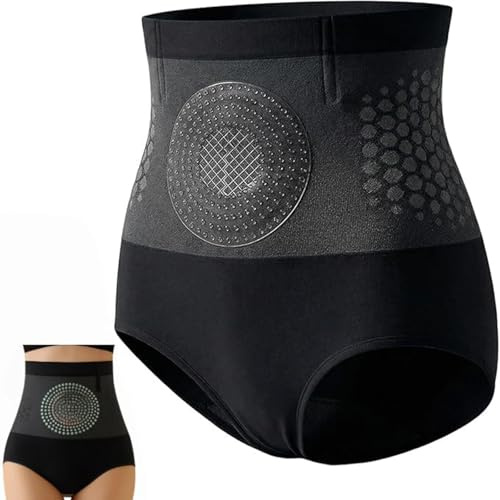 HAOLEI Braga Faja Reductora Mujer,Cintura Alta Braga Faja Sin Costuras Pantalones Cortos Termogénicos para Esculpir Quemagrasas Braguitas Moldeadoras para Postparto Recuperación Shapewear Bragas