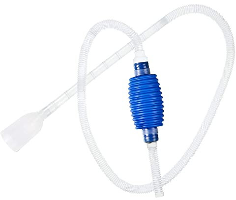 Hamong Aquarium Siphon Gravel Cleaner, Hand Syphon Pump for Fish Tank - No Need to Remove Fish or Plants, Perfect for Regular Water Change