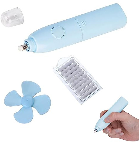 Borrador Electrica,Borrador Lapiz,Borrador Eléctrico Baterías,Borrador Automatico,Borrador de Lápiz,Goma Portátil Automática,con 20 Piezas Reemplazable de Borrador para Dibujar Lápices,Aprender