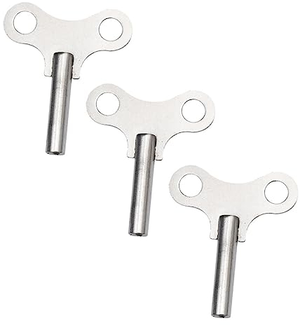 Gadpiparty 3st Uhrenschlüssel Bodenuhr Zubehör Uhrfeder Uhr Aufziehen Schlüssel Für Die Wanduhr Aufziehschlüssel Für Bodenuhren Verschleißfeste Uhrtasten Uhrenzubehör Stahl Standuhr Tischuhr