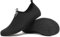 BARFULKER Badeschuhe Damen Herren Wasserschuhe Neoprenschuhe Strandschuhe Aquaschuhe Surfschuhe Schwimmschuhe Wassersportschuhe Barfuß Schuhe Leicht Hausschuhe. Schwarz,43 EU