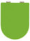 Wttfc WC Sitz D Form, Klodeckel Mit Absenkautomatik/Softclose, Abnehmbar, Antibakteriell, Quick-Release Toilettendeckel, Klobrille Hochwertiges Duroplast,Grün