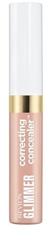 REVLON Glimmer Correcting Concealer – Corrector Líquido Iluminador, con Cafeína, Vitamina C y Esteviósido, Fórmula Ultraligera, Acabado Natural hasta 24H, Tono PINK 105, 9ml