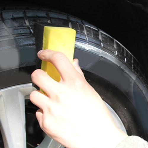 Almohadilla Aplicadora de Revestimiento de Neumáticos, Esponja de Espuma Suave sin SC Ch para Neumáticos, Pulido de Cera y Detalles de Automóviles, Herramienta Multifuncional en
