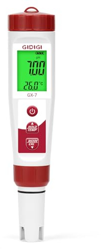 Misuratore pH e cloro, tester di salinità per piscine, monitor pH PPM EC per idroponica, 7 in 1 pH TDS, EC, temperatura del cloro salato per vasche idromassaggio, spa, piscine interrate fuori terra