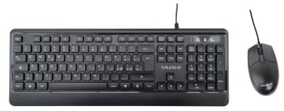 Yashi Professional Multimedia Soft Keyboard & Mouse USB KIT - Black - ITA - MY539
