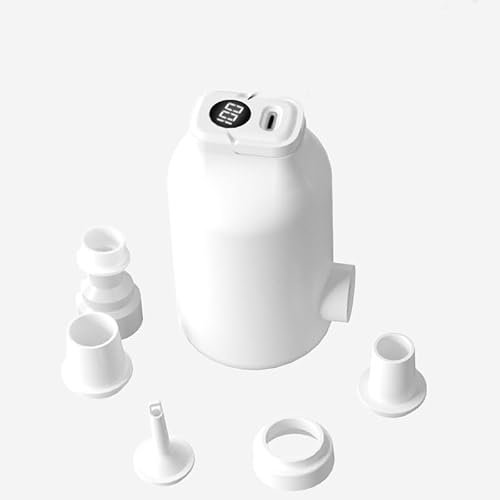 Electric Air Pump - Rechargeable Mini Pump with Fast Inflating & Deflating camping accessories for Swimming Pool, Kids Paddling Pool, Air Mattress Bed, Inflatable Boat