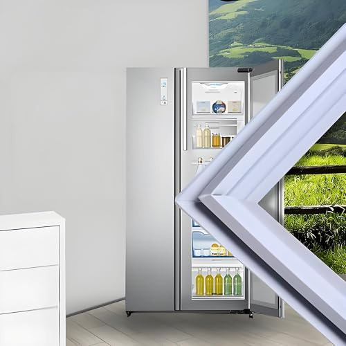 JIEZM Universal Refrigerator Freezer Door Seal Gasket, Magnetic Strip Inside, No Need to Cut, Custom Made to Your Size