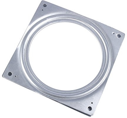 Matybobe 6 Tums Fyrkantig Metall Roterande Svängplatta TV Skrivbord TV Lazy Susan Skivspelare Lager