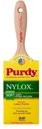 Purdy 144380230 Nylox Series Sprig Flat Trim Paint Brush, 3 inch