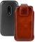 Suncase Original Case Compatible with Doro 6880 Leather Mobile Phone Case Protective Case in Burned Cognac