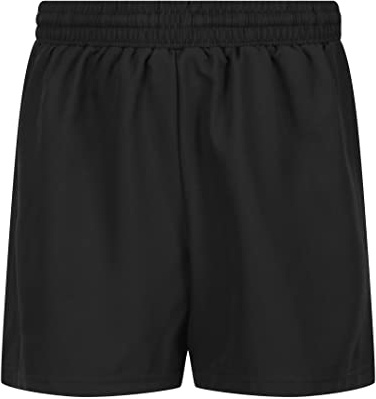 Trutex AKOA Pulse Unisex Multi-Sport School PE Shorts for Boys and Girls (3-16+ Years), Standard Fit Sports Shorts - Genuine School Uniform Black