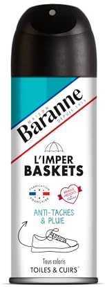 Baranne - Imperméabilisant Baskets - Tâches et Pluie - Tous Cuirs Véritables - Chaussures - Tissu, Textile, Daim - Préserve la Souplesse des Matières - Spray - 200ml