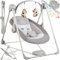 tectake® Babyschaukel, Baby Erstausstattung, Wippe elektrisch, Schaukel mit Spielbogen, Babyspielzeug mit Musik, Babywippe mit Spielebogen, inklusive Timer, Babywiege mit Sicherheitsgurt