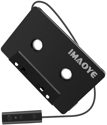 Ronyme Adattatore per Cassette BT Lettore di Nastri Ricevitore Audio per chiamate in Vivavoce per Auto ad Alte Prestazioni