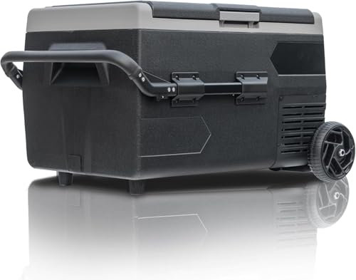 Smad Auto Kühlbox, 50L Kompressor Kühlbox 12V 24V, Wohnwagen Kühlbox, -20°C bis 20°C, Elektrische Camping Kühlbox für Auto, LKW, Wohnmobil, Outdoor, Picknick, Road Trip