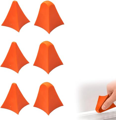 6 Stück That Silicone Tool,Silicone Tool,Silicone Seam Tools,Silikonabzieher,Silikon Abzieher,Silikonnaht-Werkzeuge,Silikonentferner Werkzeug,Silikonspachtel,für Küche Bad Esszimmer(Zwei Größen)