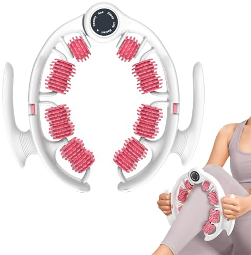 Rouleau de massage manuel anti-cellulite avec poignées amovibles – Masseur de fascia 360° pour jambes, cuisses, bras, taille et fesses – Outil de drainage lymphatique et de soulagement des douleurs mu