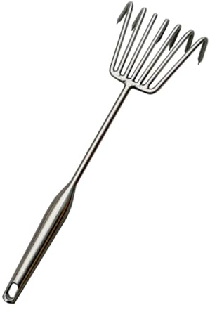 kowaku Rastrillo de Jardinería Portátil con Garra Cultivador de Mano Removedor de Fabricado en Acero Inoxidable Resistente Adecuado para Jardinería Y, L