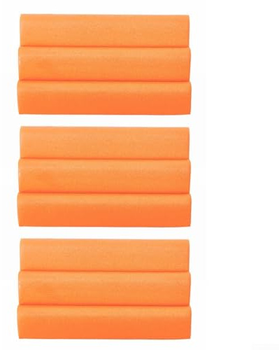 Insignia de cebo de pesca con mosca, 3 piezas de EVA para anzuelos, parches compactos naranja y negro, 75 x 45 mm (naranja)