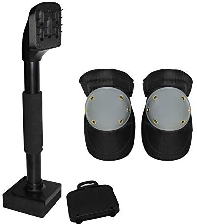 Fordle’s Knee Kicker Carpet Stretcher – Carpet Laying Fitting Tool – Heavy Duty - Soft Foam Pad and Handle – Comes with Knee Pads