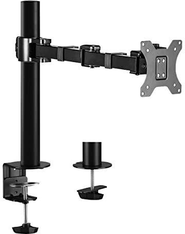 LogiLink BP0105 - Monitorhalterung, 17–32, Stahl, Armlänge: 380 mm, Schwarz
